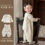 【73-100cm】トップスorサロペット ベビー 花柄 シンプル - 画像 (5)