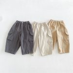 【80-130cm】パンツ 男の子 パステルカラー ルーズ