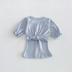 【80-130cm】セットアップ 女の子 ニット フリル スウィート - 画像 (6)