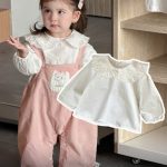 【73-100cm】サロペットorTシャツ ベビー ねこちゃん パンツ - 画像 (4)