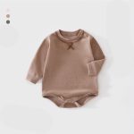【66-90cm】ロンパース ベビー シームレス 無地 - 画像 (3)