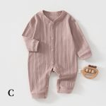 【59-90cm】カバーオール ベビー ジャカード シンプル - 画像 (5)