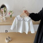 【66-100cm】長袖Tシャツ ベビー服 女の子 おしゃれ 襟付き 刺繍 - 画像 (14)