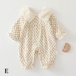 【59-90cm】カバーオール ベビー レース襟 小花柄 ガーゼ - 画像 (7)