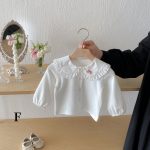 【66-100cm】長袖Tシャツ ベビー服 女の子 おしゃれ 襟付き 刺繍 - 画像 (16)