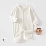【59-90cm】カバーオール ベビー ジャカード シンプル - 画像 (8)