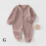 【59-90cm】カバーオール ベビー ジャカード シンプル - 画像 (9)