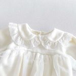 【66-90cm】ロンパース&帽子 ベビー 暖かい レース - 画像 (8)