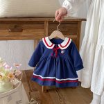 【73-100cm】ロンパースorワンピース 姉妹服 ウサギ柄 セーラー風 - 画像 (7)