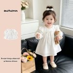 【73-120cm】ワンピース 女の子 リボン付き フリル - 画像 (7)