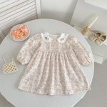 【66-130cm】ロンパースorワンピース 女の字 姉妹服 フラワー - 画像 (4)
