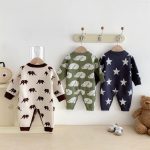 【66-90cm】ロンパース ベビー ニット カートゥーン柄 - 画像 (10)