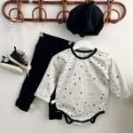 【66-90cm】ロンパースor パンツ コットン やわらか肌着 長袖 ボディスーツ - 画像 (5)