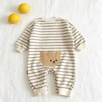【66-90cm】ロンパース ベビー クマ柄 ボーダー - 画像 (7)