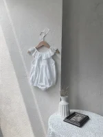 【66-90cm】ロンパース ベビー レース襟 ノースリープ - 画像 (26)
