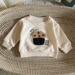 【66-100cm】セットアップ ベビー 刺繍 ボーダー トレーナー レギンス - 画像 (13)