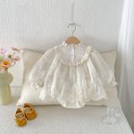 【66-90cm】ロンパース ベビー プリンセス レース - 画像 (4)