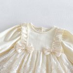 【66-90cm】ロンパース ベビー ダブル 蝶結び - 画像 (10)
