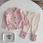 【66-90cm】カーディガン&レギンス ベビー キノコ スウィート - 画像 (4)