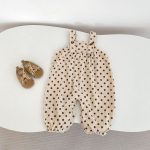 【73-100cm】サロペット ベビー ドット コーデュロイ - 画像 (6)