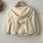 【73-110cm】カーディガンorパンツ 女の子 ウサギ 帽子付き - 画像 (8)