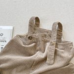 【80-130cm】ワイドサロペット 女の子 ワークテイスト 無地 - 画像 (3)
