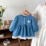 【73-110cm】ワンピース 女の子 デニム 可愛い - 画像 (9)