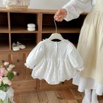 【66-90cm】ロンパース ベビー 蝶結び付き レイヤード - 画像 (8)