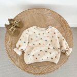 【73-110cm】セットアップ ベビー ワッフル ハート - 画像 (7)
