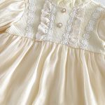 【66-90cm】ロンパース ベビー パフスリーブ レース - 画像 (12)