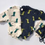 【66-90cm】ロンパース ベビー 韓国風 恐竜柄 - 画像 (4)