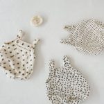 【66-90cm】ロンパース ベビー リブプリント サロペット - 画像 (12)