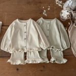 【73-110cm】2点セット ベビー ギンガム チェック - 画像 (3)