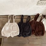 【66-100cm】サロペット ロンパース ベビー コーデュロイ 男女兼用 - 画像 (7)