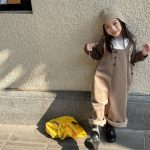【80-130cm】ワイドサロペット 女の子 ワークテイスト 無地 - 画像 (21)