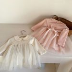 【73-100cm】ワンピース 女の子 チュール 韓国風 - 画像 (4)