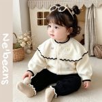 【66-90cm】セットアップ ベビー 暖かい 蝶結び