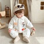 【66-90cm】ロンパース ベビー カートゥーン プリント
