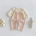【66-90cm】2点セット ベビー キャミカバーオール スウィート