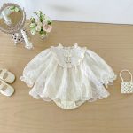 【66-90cm】ロンパース ベビー プリンセス レース - 画像 (9)