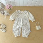 【66-90cm】ロンパース ベビー レイヤード フラワー柄 - 画像 (9)
