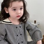 【66-90cm】ロンパース ベビー 韓国風 ストライプ - 画像 (8)