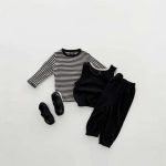 【80-120cm】Ｔシャツ キッズ 韓国風 ボーダー - 画像 (4)