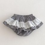 【66-100cm】キュロット ベビー チェック柄 レースフリル - 画像 (14)