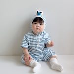 【66-90cm】オールインワン ベビー 韓国風 ボーダー - 画像 (8)