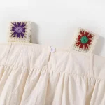 【66-90cm】ロンパース ベビー フリル 刺繍 - 画像 (3)