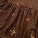 【66-130cm】ロンパースorワンピース 姉妹コーデ 刺繍 コーデュロイ - 画像 (20)
