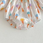 【66-90cm】ロンパース or ワンピース ベビー アイスクリーム プリント - 画像 (24)