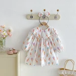 【66-90cm】ロンパース or ワンピース ベビー アイスクリーム プリント - 画像 (11)