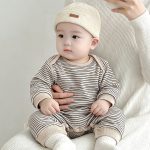 【66-90cm】ロンパース ベビー 可愛い ボーダー - 画像 (5)